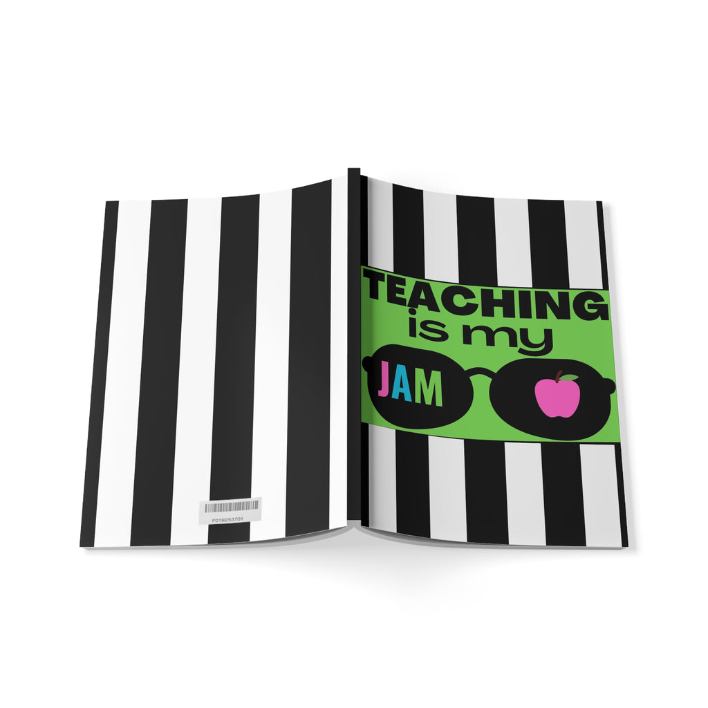 "Teaching is my Jam" [Lime]- Softcover Notebook