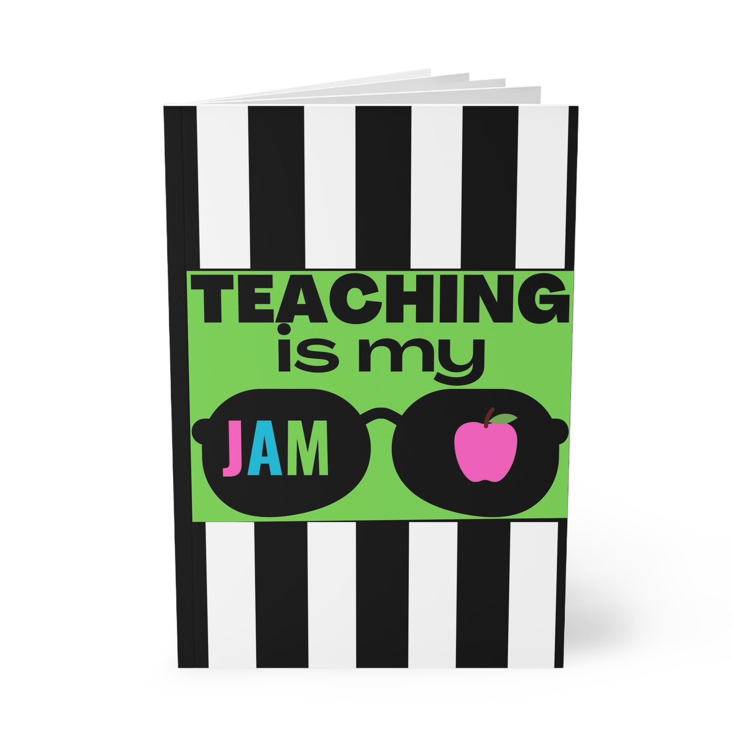 "Teaching is my Jam" [Lime]- Softcover Notebook