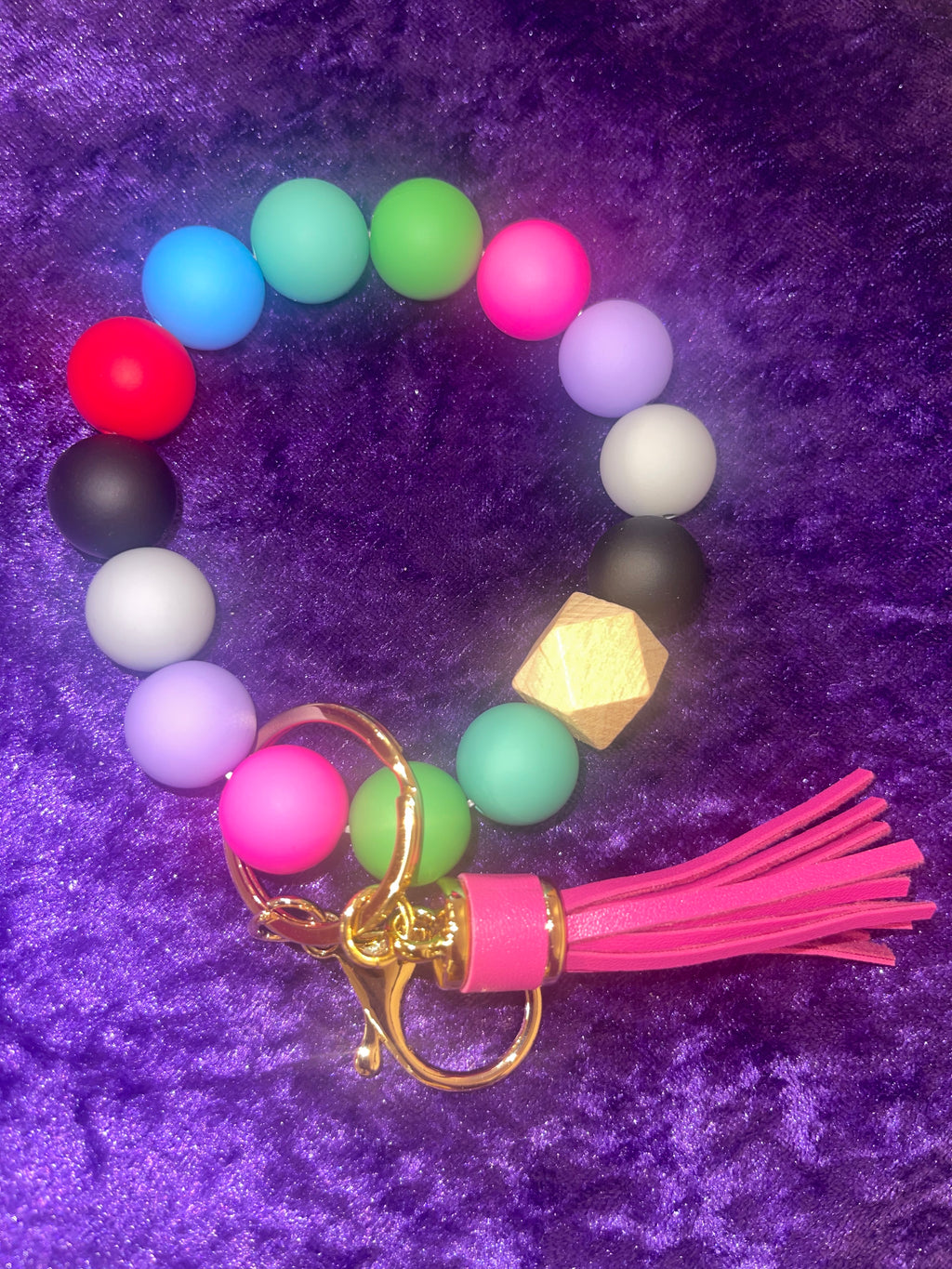 Handmade Bracelet Keychain & Badge Holders