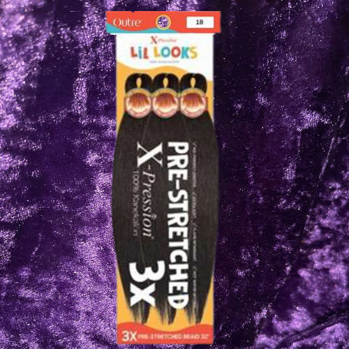 Xpression Lil Looks Braids 3X Pre-stretched Braid 32"