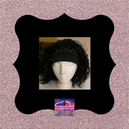 6-8 inch Crinkle Wave Headband Wig