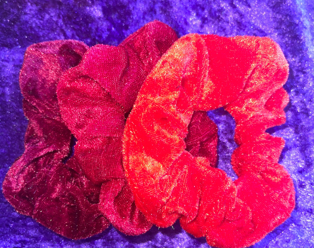 Velvet Scrunchie Set- 3 scrunchies for $1