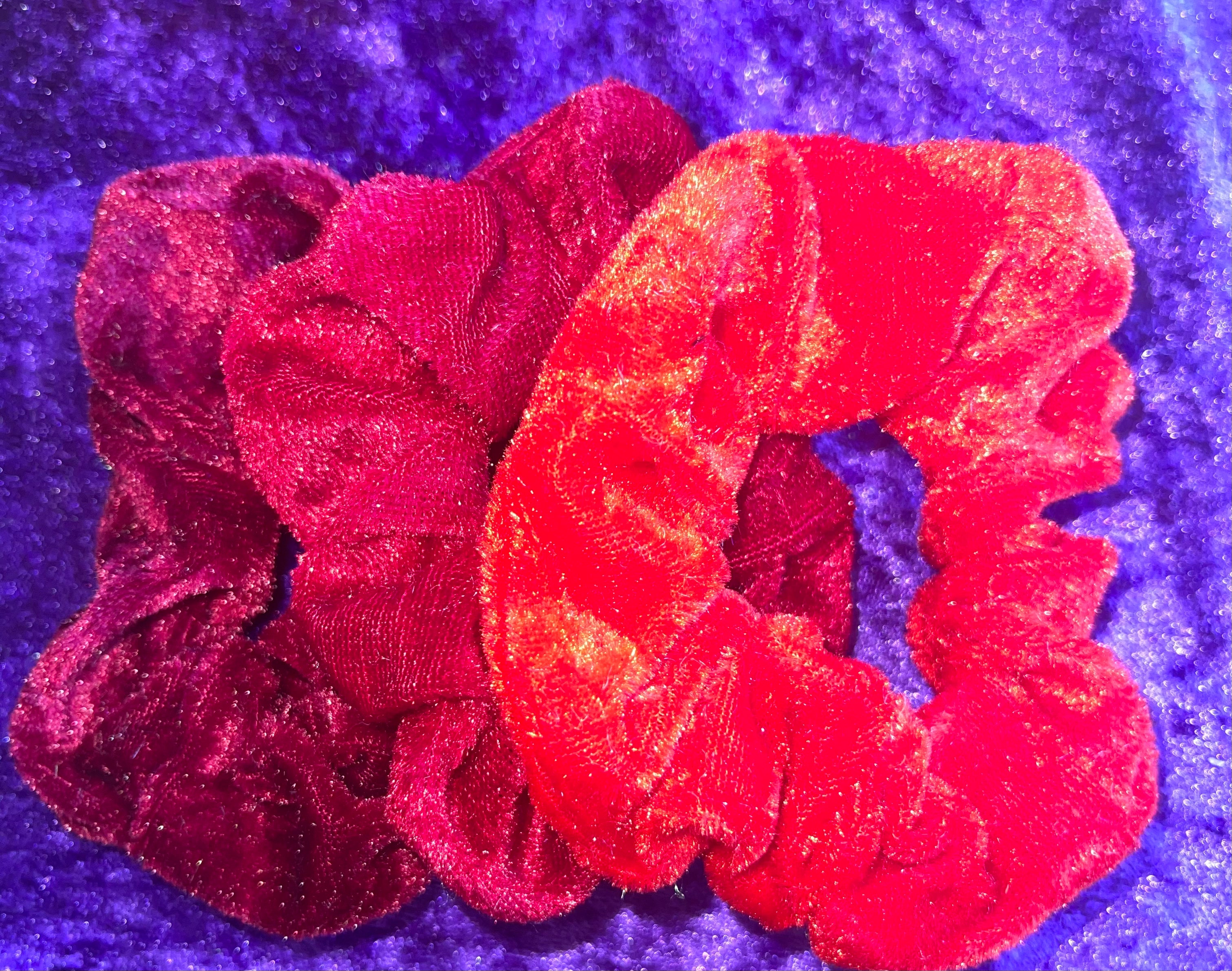Velvet Scrunchie Set- 3 scrunchies for $1