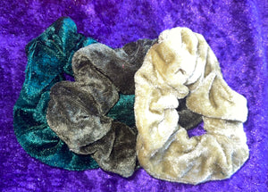 Velvet Scrunchie Set- 3 scrunchies for $1