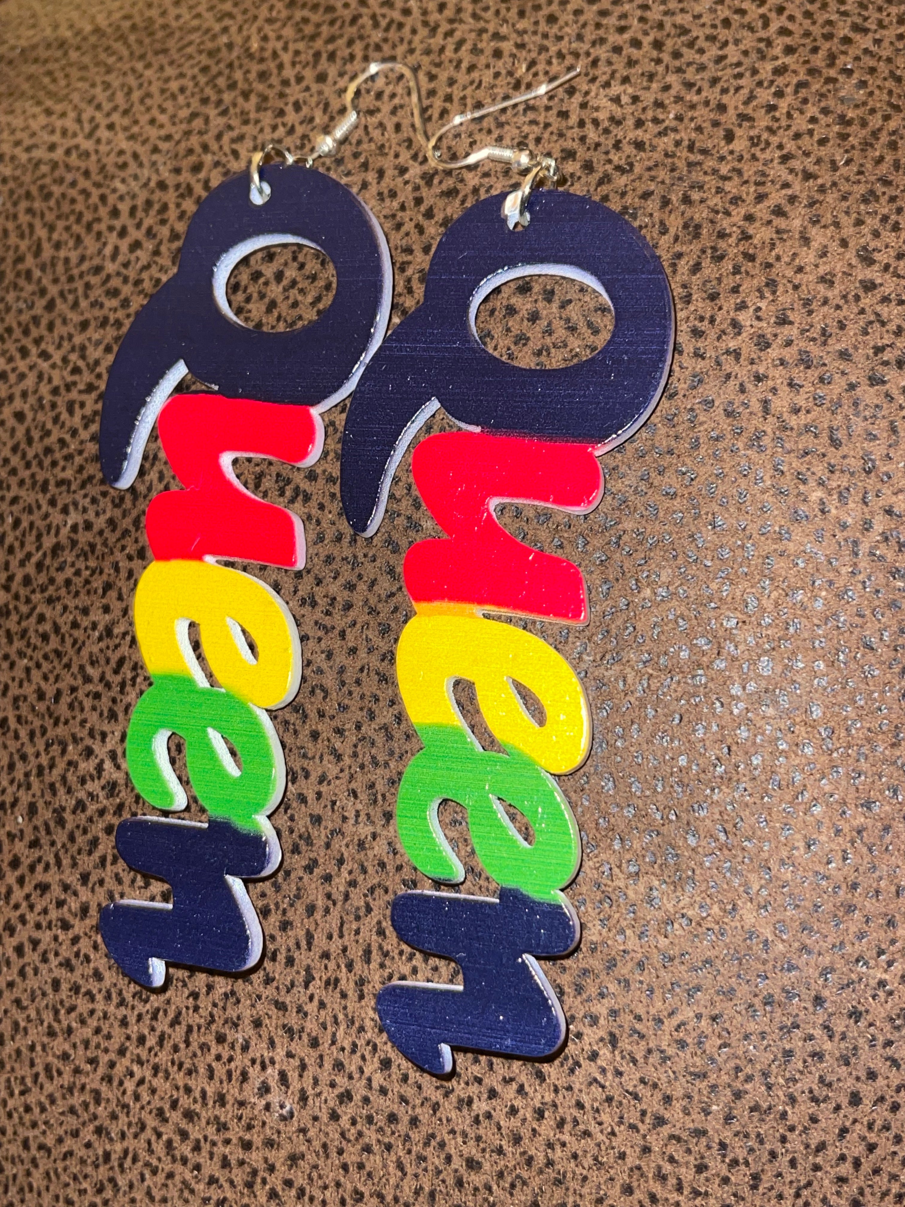 “Queen” Wooden Earrings