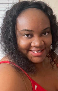 Water Wave Headband Human Hair Wig- 8 inch