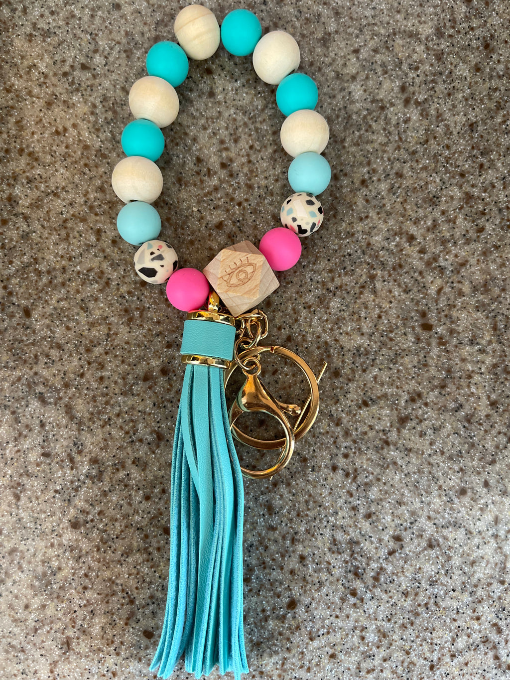 Handmade Bracelet Keychain & Badge Holders