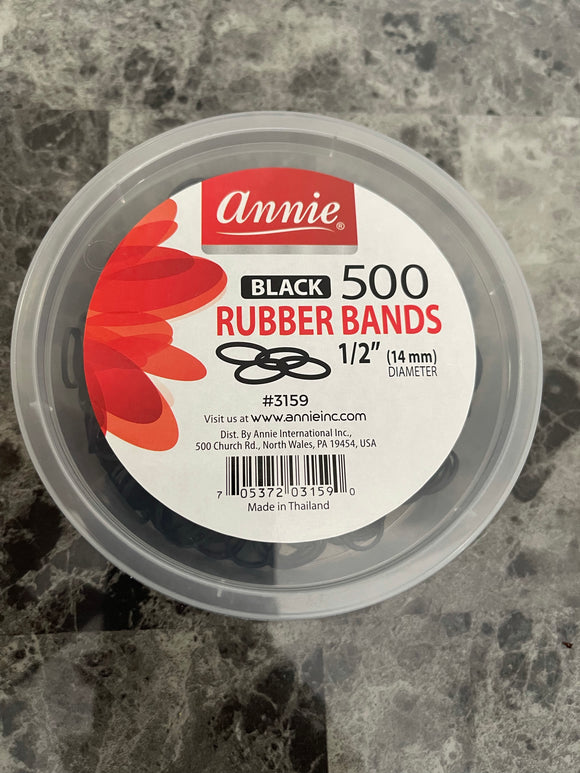 500 piece Black Rubber bands