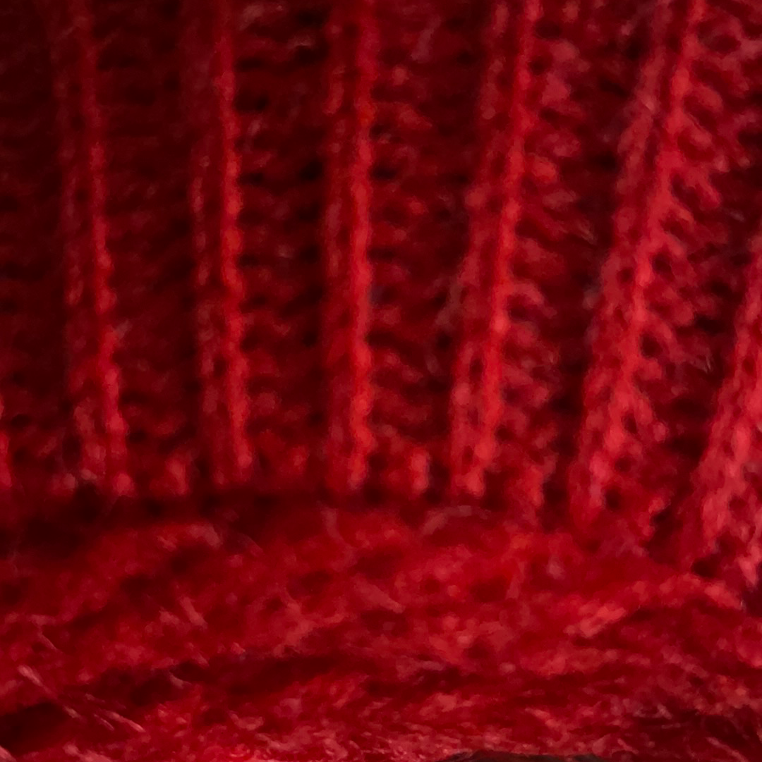 Beanie with puff & built in ear coverage