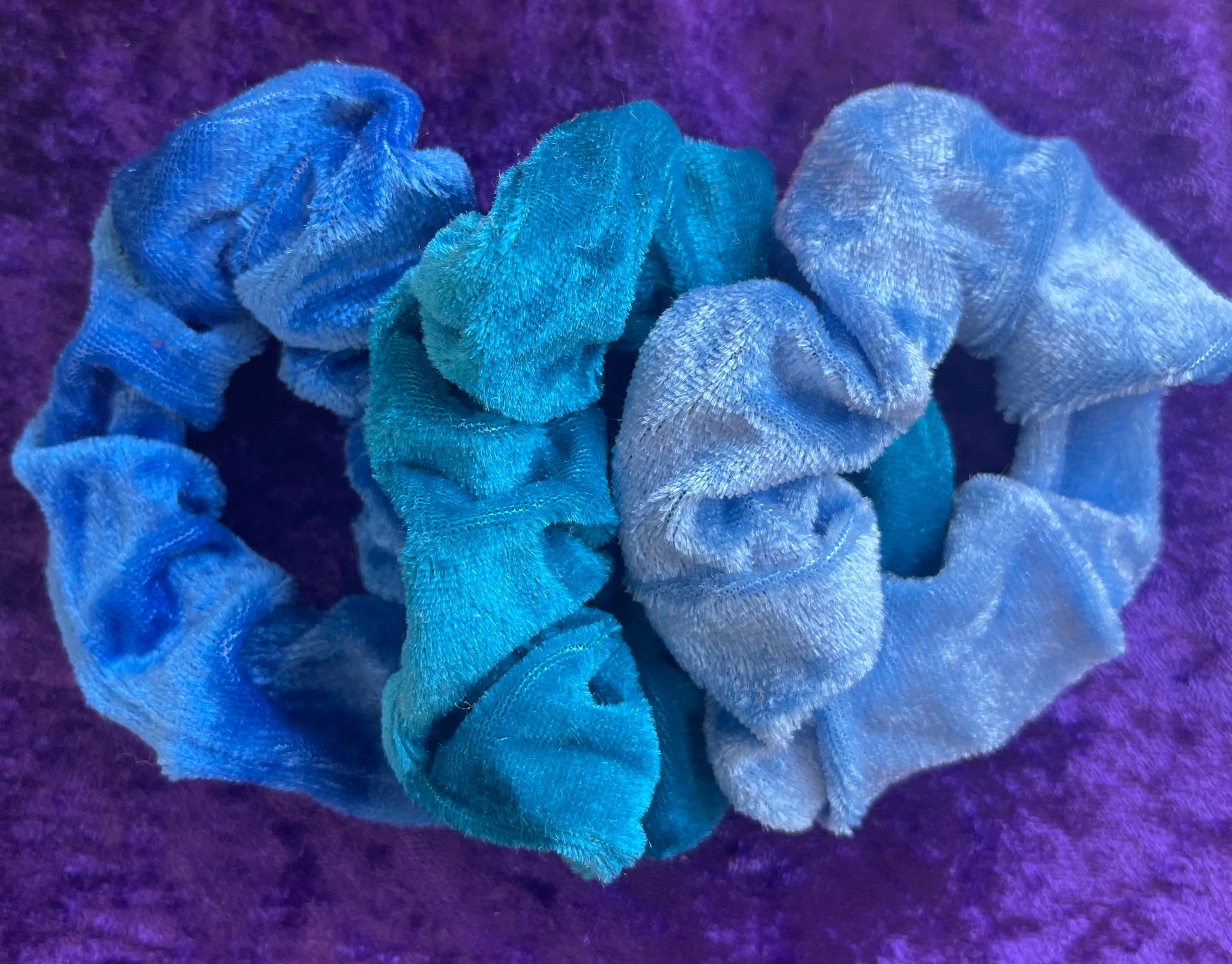 Velvet Scrunchie Set- 3 scrunchies for $1