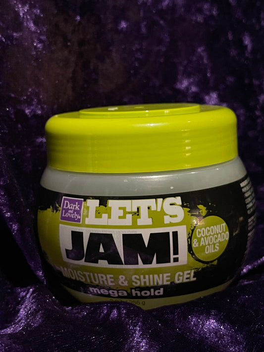 Let’s Jam- Mega Hold- Moisture & Shine Gel