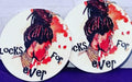 “Locks for ever” Circle Earrings