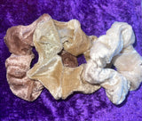 Velvet Scrunchie Set- 3 scrunchies for $1