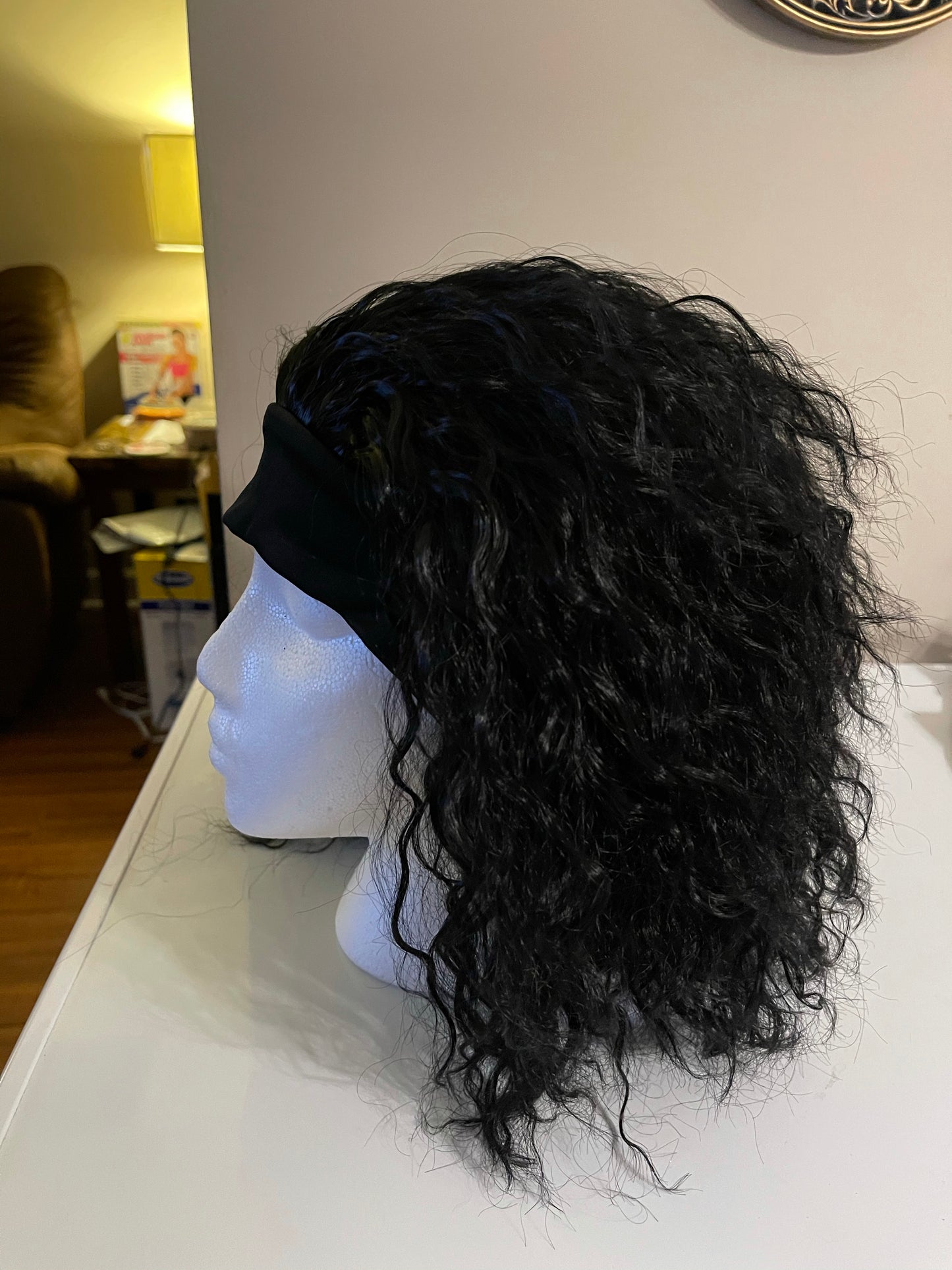 6-8 inch Crinkle Wave Headband Wig