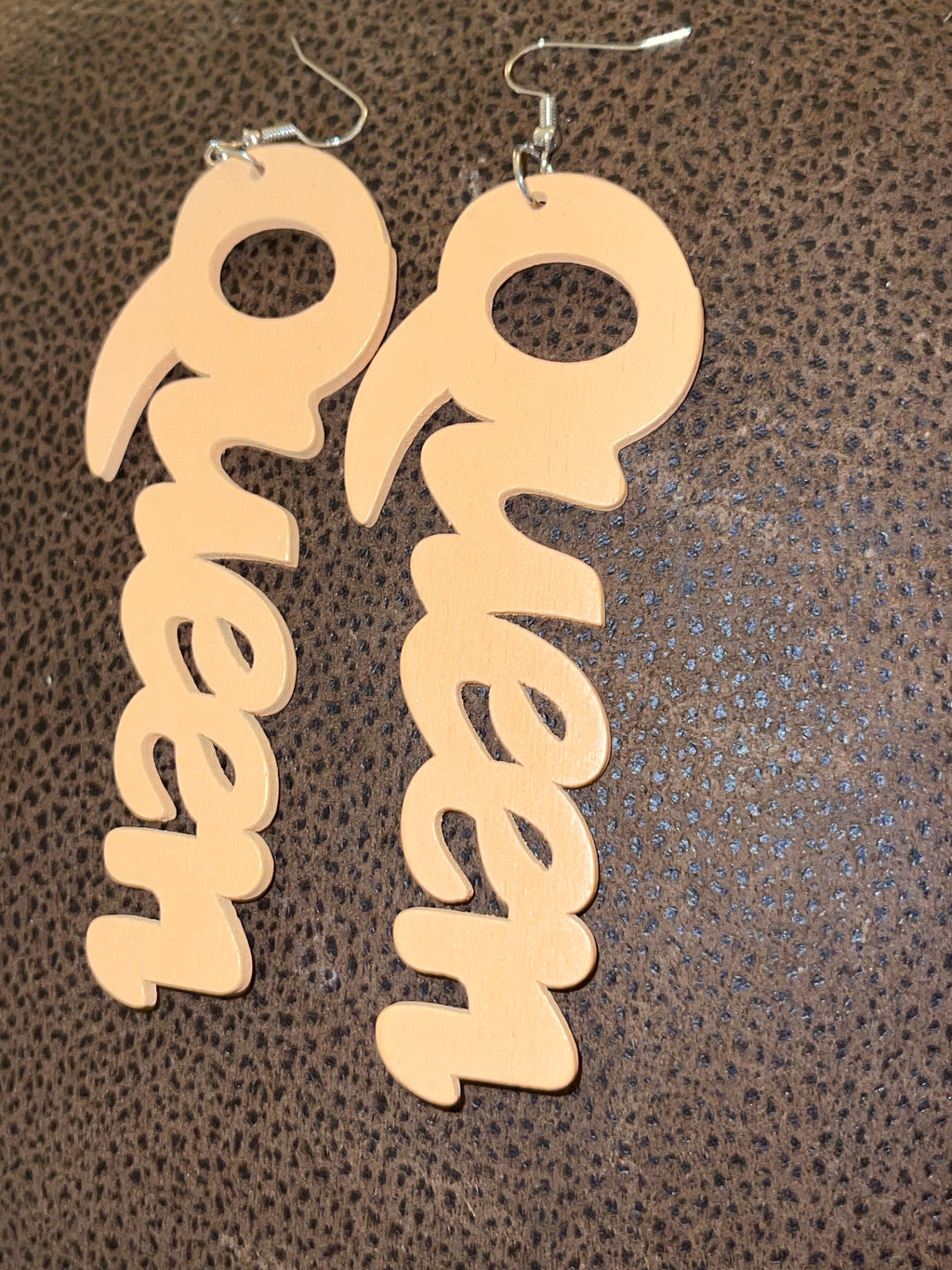 “Queen” Wooden Earrings