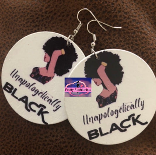 “Unapologetically Black” Circle Earrings