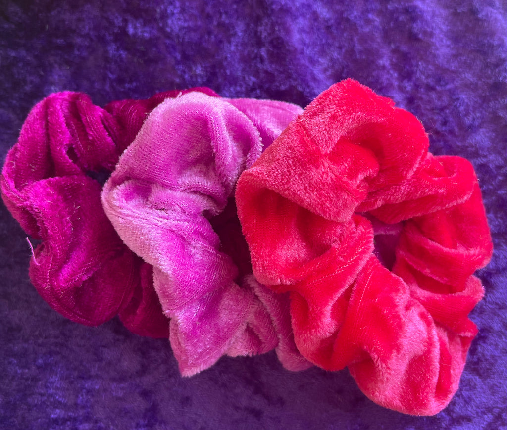 Velvet Scrunchie Set- 3 scrunchies for $1