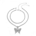 Crystal Butterfly Necklace [4 Variants]